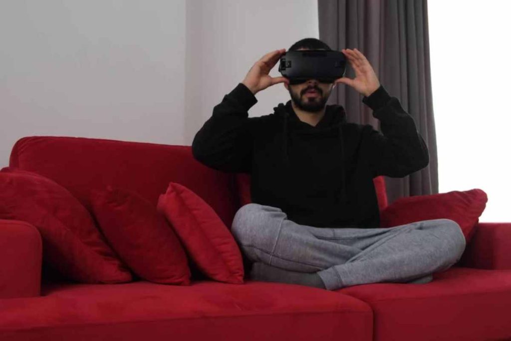 Jogando em vr com o melhor óculus de realidade virtual